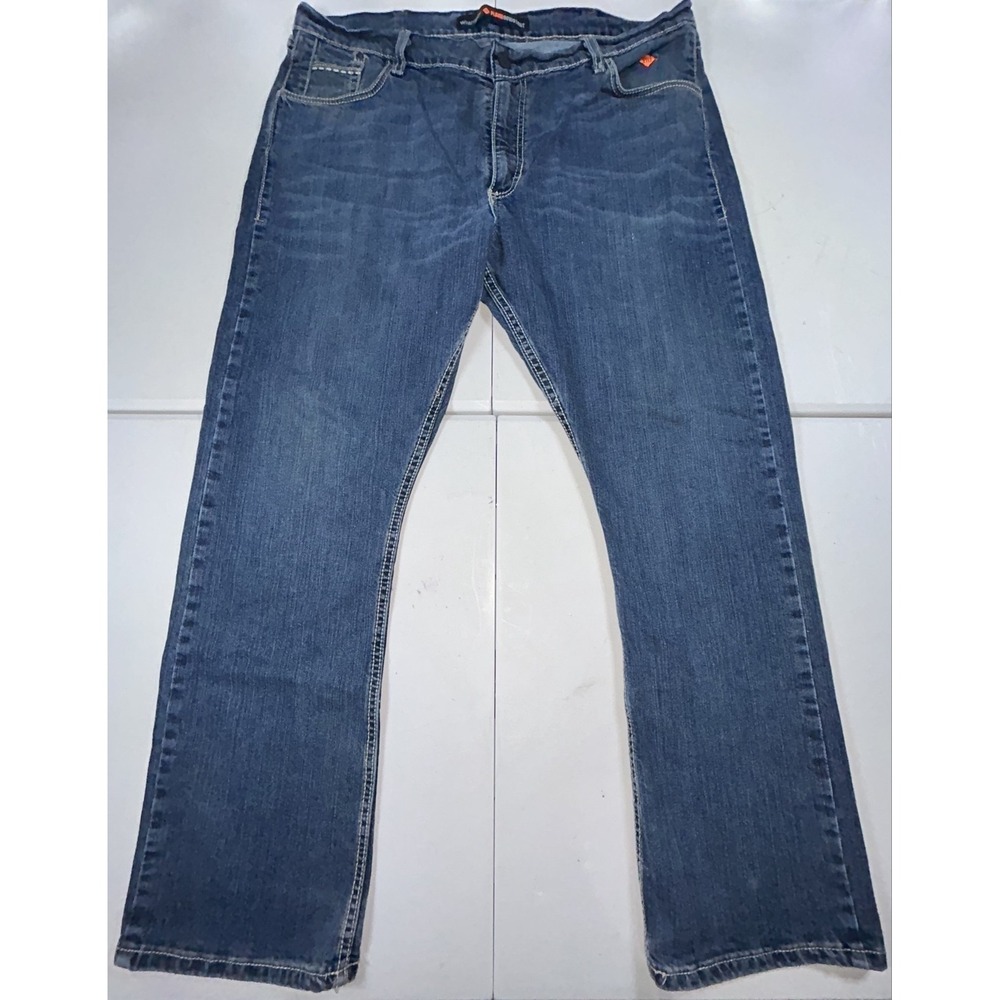 Wrangler PBR FR Jeans Mens 40x32 Blue Flame Resistant Regular Straight Denim